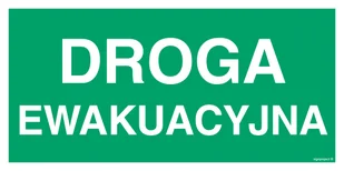 AC005 DROGA EWAKUACYJNA, PS - PŁYTA PCV 1MM FOTOLUMINESCENCYJNA; (300X150MM) - Systemy ekspozycyjne i znaki informacyjne - miniaturka - grafika 1