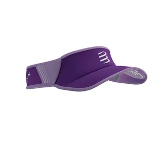 COMPRESSPORT Daszek biegowy VISOR ULTRALIGHT lilac/white - Czapki i chusty sportowe damskie - miniaturka - grafika 1