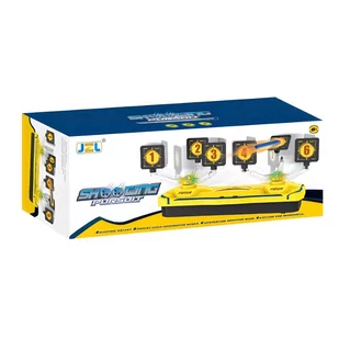 ZESTAW RUCHOMY OBROTOWY CEL EFEKTY DŹWIĘKOWE ŚWIETLNE 3 TRYBY SZYBKOŚCI - Zabawki militarne - miniaturka - grafika 1