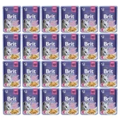 Mokra karma dla kotów - Brit Premium Cat Adult Delicate Fillets in Jelly with Chicken 24 x 85 g - miniaturka - grafika 1