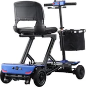 Skutery - Bili Bike Skuter elektryczny składany BILI BIKE FOLD Z1 niebieski - miniaturka - grafika 1