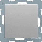 Klawisze i ramki - Hager polo Zaślepka z elementem centralnym alu aksamit lakierowany Q.1/Q.3 6710096084 6710096084 - miniaturka - grafika 1