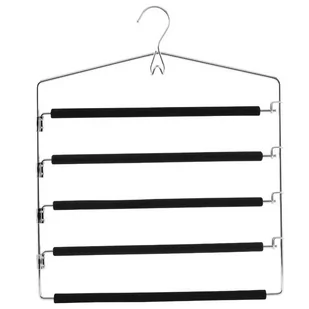Zeller Uchwyt na spodnie srebrny, 45x37 cm - Wieszaki do szafy - miniaturka - grafika 1