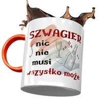 Kubki - Kubek Pomarańczowy Dla Szwagra Urodziny na Prezent z Nadrukiem ze Zdjęciem + Opakowanie na prezent (wzór 02) - miniaturka - grafika 1