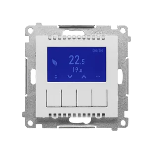 Kontakt Simon Termostat programowalny z wyświetlaczem Simon 55 - jasnoszary mat - Regulatory i termostaty - miniaturka - grafika 1