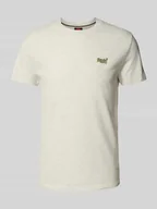 Koszulki męskie - T-shirt z wyhaftowanym logo - miniaturka - grafika 1