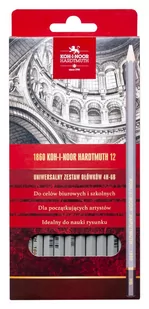 Koh-I-Noor, Ołówki grafitowe, 4H-6B kpl. 12szt - Kredki, ołówki, pastele i pisaki - miniaturka - grafika 1
