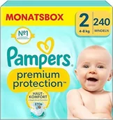 Pieluchy - PAMPERS Premium Protection Pieluszki Rozmiar 2 240 Sztuk Duże Pudełko - miniaturka - grafika 1