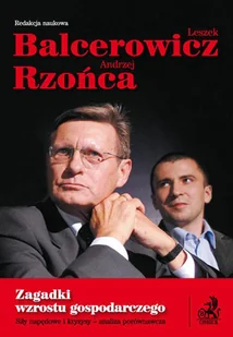 Zagadki wzrostu gospodarczego. Siły napędowe i kryzysy. Analiza porównawcza - Ekonomia - miniaturka - grafika 1