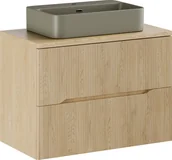 Meble łazienkowe - Zestaw meblowy 80cm z blatem i umywalką nablatową Trust - miniaturka - grafika 1