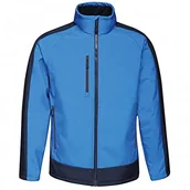 Płaszcze damskie - Regatta TRA618 56E40 profesjonalny kontrastowy wodoodporny 3-warstwowy płaszcz membranowy softshell, NewRoyal/Nvy, XS - miniaturka - grafika 1