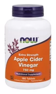 Witaminy i minerały dla sportowców - Now Foods Sklep APPLE CIDER VINEGAR EXTRA STRENGHT OCET JABŁKOWY 750MG- 180 TABLETEK - miniaturka - grafika 1