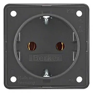 Gniazdka elektryczne - Hager Polo Integro Gniazdo podtynkowe SCHUKO antracyt mat 0947782505 0947782505 - miniaturka - grafika 1