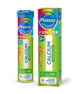 Polski Lek Plusssz Junior Calcium Complex x 20 tabl musujących - Witaminy i minerały - miniaturka - grafika 1