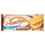 Ciastka - Jutrzenka Wafle Familijne o smaku kakaowo-śmietankowym 180 g - miniaturka - grafika 1