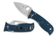 Noże - Nóż składany Spyderco Lil' Temperance 3 Lightweight Blue FRN, Satin Plain K390 by Sal Glesser (C69PBL3K390) - miniaturka - grafika 1
