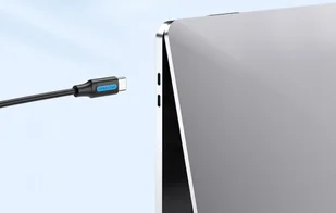 Kabel USB-C 2.0 Vention COTBG PD 100W, 5A, 1,5m czarny PVC - Kable - miniaturka - grafika 4