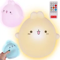Lampy stojące - Lampka Nocna Led Dla Dzieci Króliczek Rgb + Pilot - miniaturka - grafika 1
