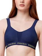 Biustonosze - Triumph Triaction Energy Lite sportowy biustonosz bez fiszbin, Twilight Blue, 90D - miniaturka - grafika 1