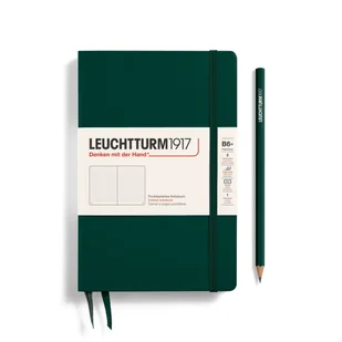 Notatnik Leuchtturm1917 Paperback B6+, Twarda Oprawa, Kropki, Forest Green - Notesy i bloczki - miniaturka - grafika 1