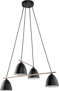 TK Lighting Aida lampa wisząca 6-punktowa czarna 2577 - Lampy sufitowe - miniaturka - grafika 2