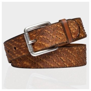 Mustang Pasek Skórzany Męski Brązowy Do Spodni W Pasie 90 CM