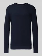 Swetry męskie - Sweter z dzianiny z okrągłym dekoltem model ‘OTTO’ - miniaturka - grafika 1