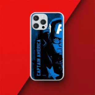 Etui Kapitan Ameryka 010 Marvel Nadruk pełny Granatowy Producent: Xiaomi, Model: REDMI 10C - Etui i futerały do telefonów - miniaturka - grafika 1