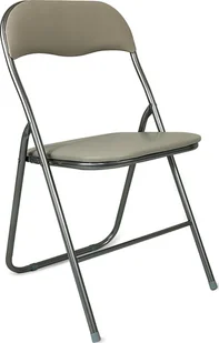 kontrast Krzesło składane konferencyjne LEON 43,5x47x79 cm toupe - Krzesła - miniaturka - grafika 1