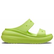 Klapki i japonki damskie - Klapki Crocs Crush Sandal 207670-3UH - zielone - miniaturka - grafika 1