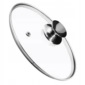 Pokrywki - Pokrywa żaroodporna ze srebrnym uchwytem Salerno 28 cm - miniaturka - grafika 1