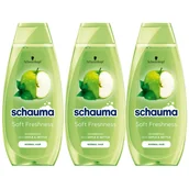 Szampony do włosów - Jabłkowy odświeżający szampon Schauma 3 sztuki - miniaturka - grafika 1