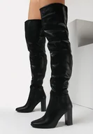 Kozaki damskie - Czarne Kozaki Petphine - miniaturka - grafika 1