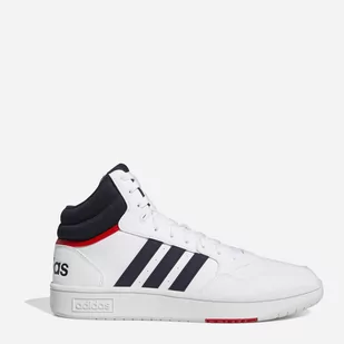 Trzewiki męskie wysokie sznurowane Adidas Hoops 3.0 Mid GY5543 41.5 Białe (4064053694155) - Półbuty męskie - miniaturka - grafika 1