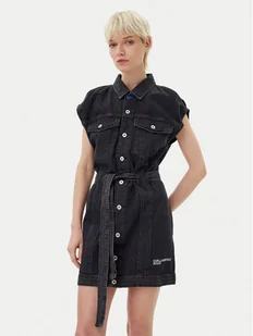 Karl Lagerfeld Jeans Sukienka jeansowa A2W13023 Szary Regular Fit - Sukienki - miniaturka - grafika 1