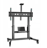 Uchwyty do telewizora - ONKRON Mobile TV Stand Rolling TV Cart for 50 to 100-Inch Screens up to 120 kg black - miniaturka - grafika 1