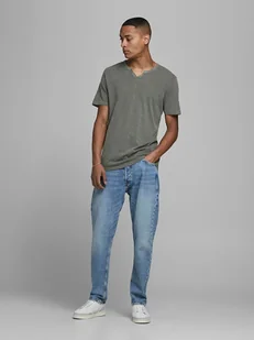 Jack & Jones Koszulka w kolorze khaki - Koszulki męskie - miniaturka - grafika 1