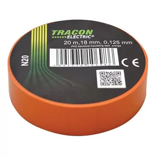 Praxa Tracon Electric izolacyjna 20mx18mm pomarańcz N20 - Inne mocowania - miniaturka - grafika 1