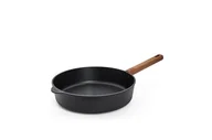 Patelnie - Woll Diamond QXR Eco Logic żeliwna patelnia z wysoką krawędzią – indukcyjna, Ø 28 cm, wysokość 7 cm, z trwałym, wytrzymałym drewnianym trzonkiem – nadaje się do wszystkich rodzajów kuchenek, nie - miniaturka - grafika 1