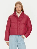 Kurtki damskie - Pepe Jeans Kurtka puchowa Carley PL402453 Czerwony Regular Fit - miniaturka - grafika 1