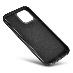 iCarer Leather Oil Wax etui pokryte naturalną skórą do iPhone 12 Pro Max czarny (ALI1206-BK) - Etui i futerały do telefonów - miniaturka - grafika 8