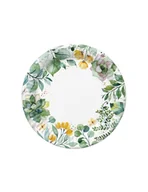Długopisy - TALERZYK PAPIEROWY FLORAL FRAME 8 SZTUK 18CM POL-MAK - miniaturka - grafika 1
