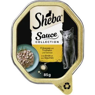 Sheba Sauce Collection 22 x 85 g z indykiem i warzywami, w sosie - Mokra karma dla kotów - miniaturka - grafika 1