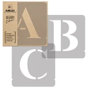 Szablony malarskie - Nakleo szablon malarski wielokrotny // litery i cyfry 250 mm // Times Roman Wielkie SZA-FON-001_25 - miniaturka - grafika 1