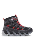 Buty dla chłopców - Skechers Trzewiki Flash Breeze 400131L/BKRD Czarny - miniaturka - grafika 1