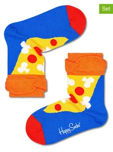 Happy Socks Skarpety (2 pary) w kolorze niebiesko-żółtym - Skarpetki damskie - miniaturka - grafika 1