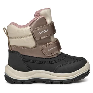 Śniegowce Geox B Flanfil Girl B Abx B463WD 050FU C0976 M Czarny - Buty dla dziewczynek - miniaturka - grafika 1