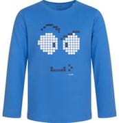 Moda i Uroda OUTLET - T-shirt z długim rękawem dla chłopca, z motywem komputerowym, niebieski, 9-13 lat - miniaturka - grafika 1