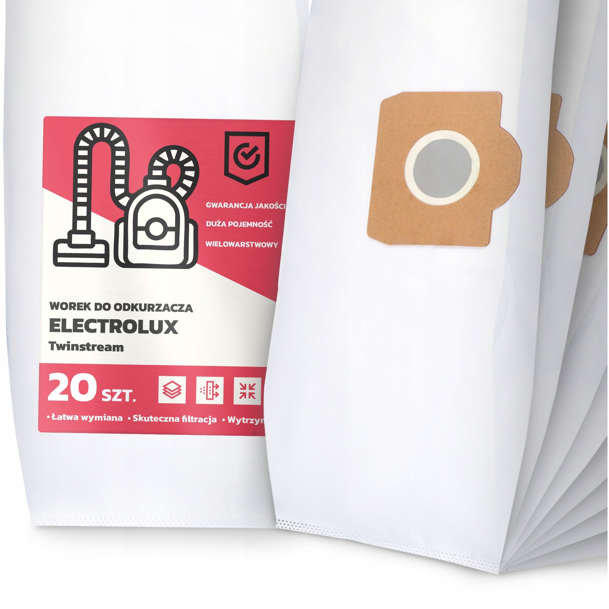 20x Worek do Odkurzacza Electrolux Twinstream Syntetyczny Pojemny Worki