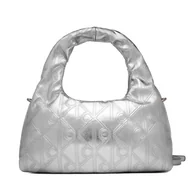 Torebki damskie - Torebka Calvin Klein Puffy Aop Mini Bag With Strap LV04F3444G Srebrny - miniaturka - grafika 1